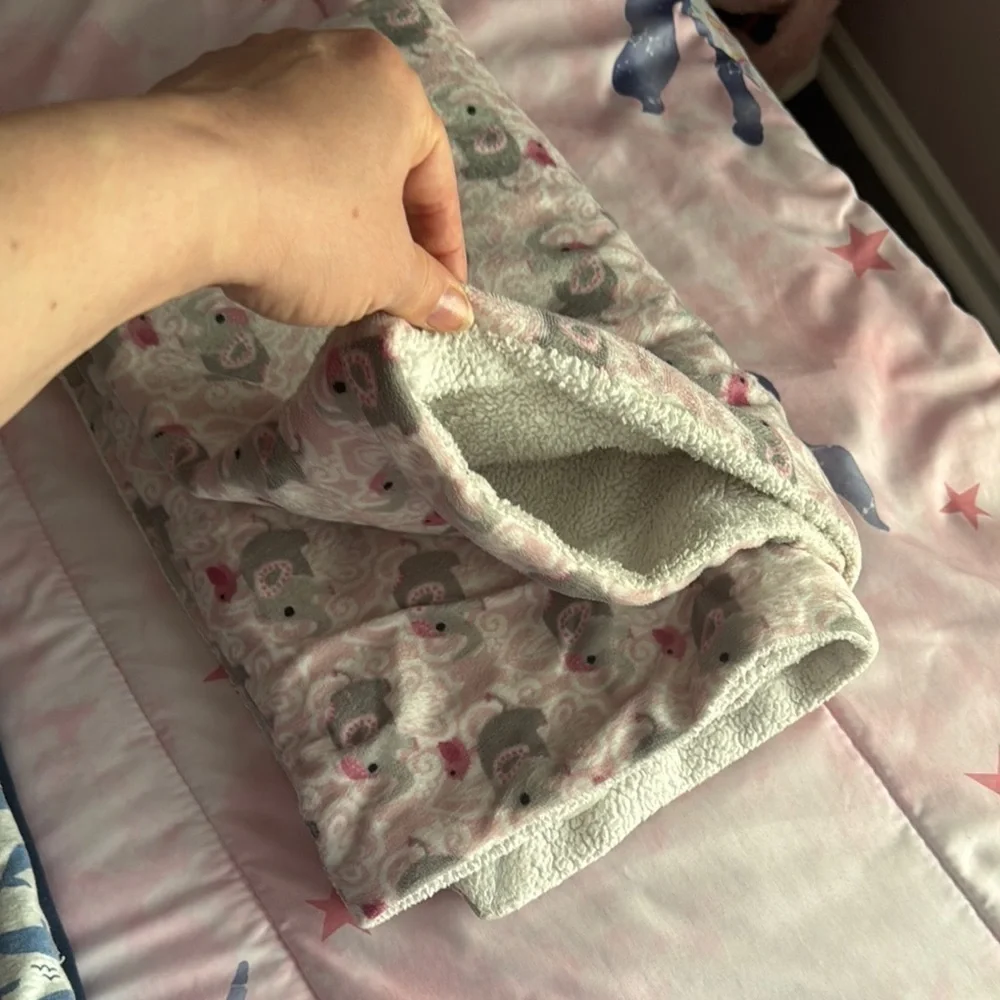 3 Navy, Blue, and Cream Whale Print baby Blankets
